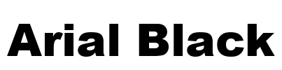 Arial Black