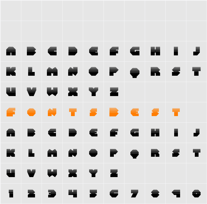 Bal-Astaral Halftone Character Map