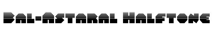 Bal-Astaral Halftone Font Image