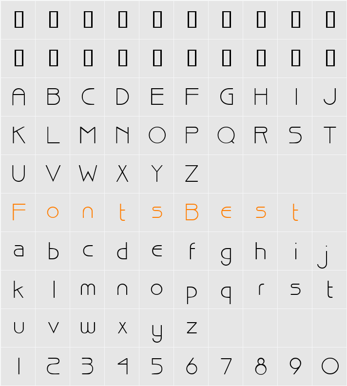 BisonDB Character Map