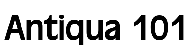 Antiqua 101 Font Image