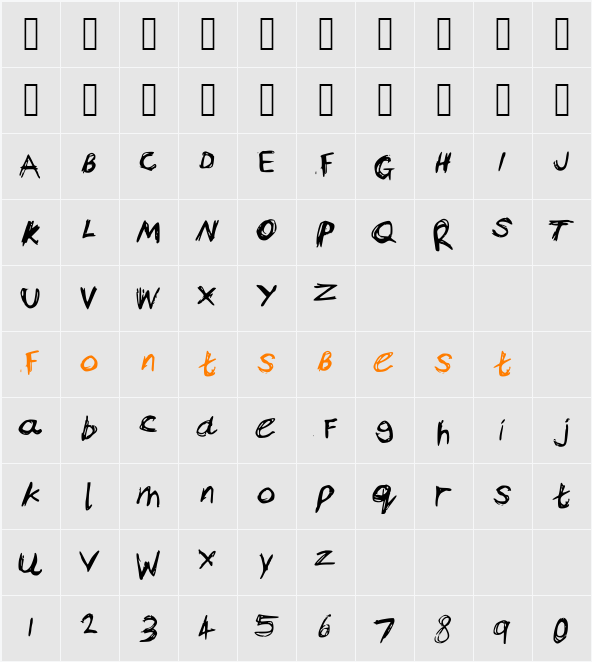 Bam_s_Notes Character Map