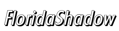 FloridaShadow Font Image