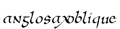 AnglosaxOblique