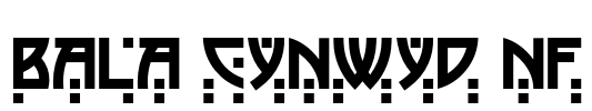 Bala Cynwyd NF Font Image