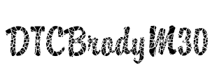 DTCBrodyM30 Font Image