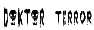 DOKTOR terror Font Image