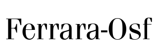 Ferrara-Osf Font Image