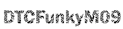 DTCFunkyM09 Font Image