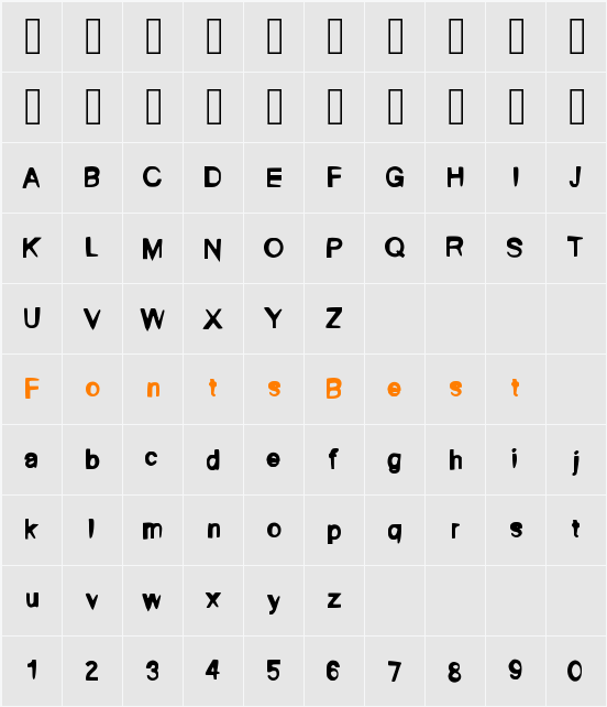 MyDay Character Map