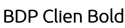 BDP Clien Bold Font Image