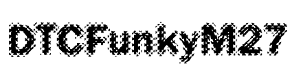 DTCFunkyM27 Font Image