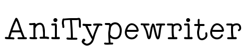 AniTypewriter Font Image