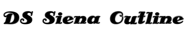 DS Siena Outline Font Image
