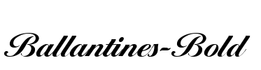 Ballantines-Bold Font Image