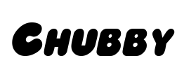 Chubby Font Image
