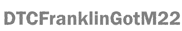 DTCFranklinGotM22 Font Image