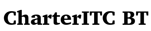 CharterITC BT Font Image