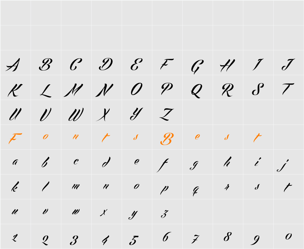 Echinos Park Script PERSONAL USE ONLY Character Map