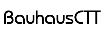 BauhausCTT Font Image