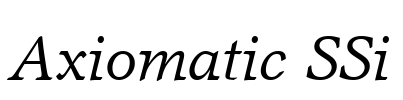 Axiomatic SSi