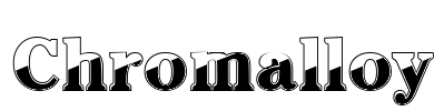 Chromalloy Font Image