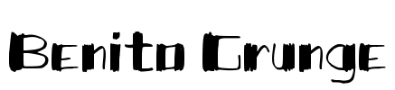 Benito Grunge Font Image