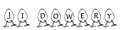 JI-Dowery Font Image