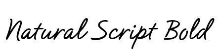 Natural Script Bold