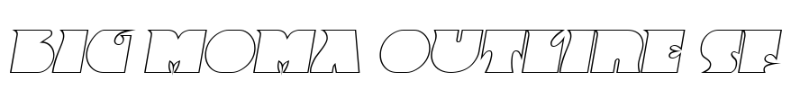 Big Moma Outline SF Font Image