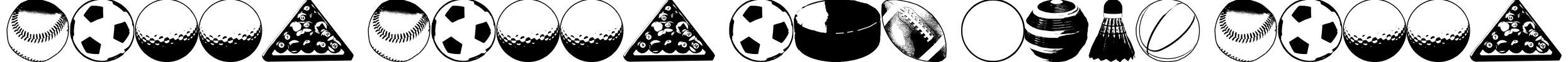 BALLS BALLS AND MORE BALLS Font Image