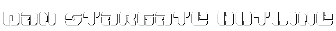 Dan Stargate Outline Font Image