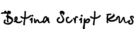 Betina Script Rus Font Image