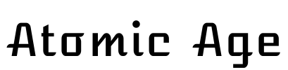 Atomic Age Font Image