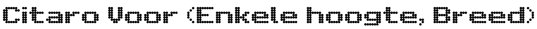 Citaro Voor (Enkele hoogte, Breed) Font Image