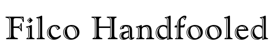 Filco Handfooled Font Image