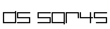 DS SQR45 Font Image
