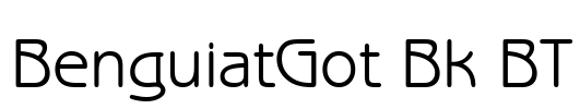 BenguiatGot Bk BT Font Image