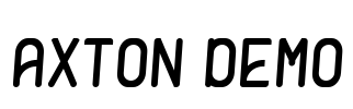 AXTON DEMO Font Image