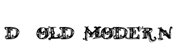 D_OLD MODERN Font Image