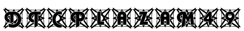 DTCPlazaM49 Font Image