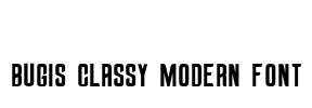 Bugis Classy Modern Font