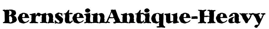 BernsteinAntique-Heavy Font Image