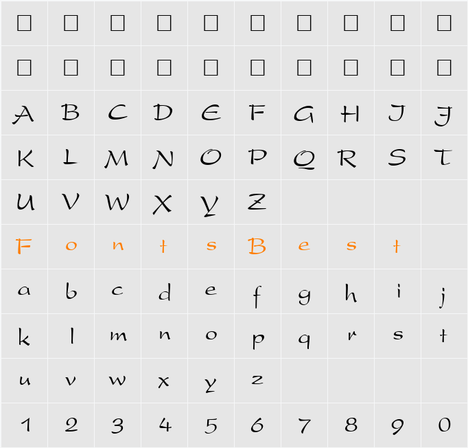 DS-FreeHand Character Map