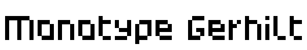 Monotype Gerhilt Font Image