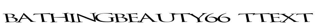 BathingBeauty66 ttext Font Image