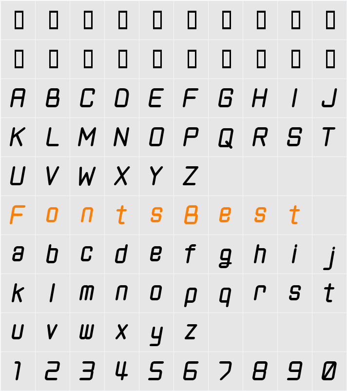ChildishAL Character Map