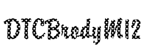 DTCBrodyM12 Font Image
