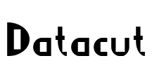Datacut Font Image