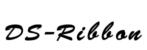 DS-Ribbon Font Image